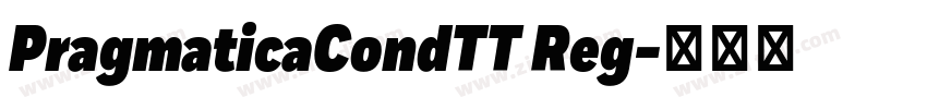 PragmaticaCondTT Reg字体转换